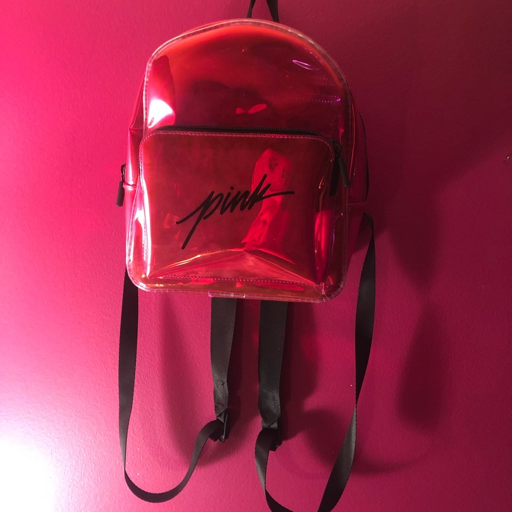 Transparent Victoria’s Secret PINK backpack